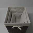 Wicker Basket with Handles Natural Brown 3 PRS 12x16 10x14 12x8