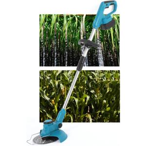 Portable Grass Trimmer with 3 Function Blades, Battery Powered String Trimmer, Lawn Edger, 102-135Cm Handle Adjustable, for Garden and Yard