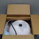 Floor Lamp, LED Standing Lamps with White Plastic Shade, Black Modern Torchiere Floor Lamp, Tall Lamps for Living Room Dorm, Bulb not Included