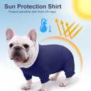 Dog Surgery Recovery Suit After Spay, Blue Dogs Surgical Recovery Suit, Highly-Stretchy Dog Onesie, Pet After Surgery Wear Substitute E-Collar & Cone