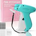 Stitch Gun for Clothes Handheld Stitch Gun Quick Clothing FixerSewing Kit Includes 1,000 Black Fasteners & 1,000 White Fasteners & 6 Needles (Blue)