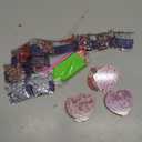 HXYQMMY 5PCS Diamond Painting Keychain -Diamond Art Kits for Adult Paint with Diamonds by Numbers Love Heart Pendant Diamond Art Keychains Crat