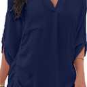Women Swimsuit Coverup Beach Cover Ups Summer Beach Dress Drawstring Shirt for Vacation Cruise