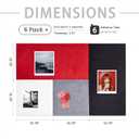 6 Pack Large Felt Bulletin Board, 15.7" Self-Adhesive Tiles, 4-Color, 15.7 x 15.7 x 0.31 in-6pcs