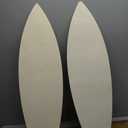 Anglechic 2 Pcs 36 Inches Unfinished Wood Surfboard Cutout for Crafts Large Size Nautical Blank Wooden Crafts Summer Beach DIY Wall Decor for Painting Home Hanging Decoration Hawaii Luau Party
