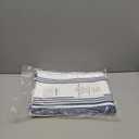 Urban Villa Kitchen Towels Blue White Striped 100% Cotton Set of 6, 20x30 Inch Oversized Dish Cloths, Highly Absorbent, Mitered Corners & Hanging Loop, Hand & Tea Towels, Dish Towels