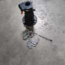 Fifth Wheel to Gooseneck Cushioned Trailer Hitch Adapter - 12" to 16" Adjustable Height Converter Gooseneck Trailer Hitch Adapter (Black)