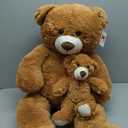 MorisMos Mom and Baby Giant Teddy Bear, 39inch Soft Large Teddy Bears Stuffed Animal Plush for Baby Shower, Brown