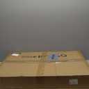 Metal Freestanding Dog Gate with Door, Extra Wide 81", 31" Height Foldable Dog Gates for Doorways, Tall Pet Fence Indoor Outdoor Pet Gates, 4 Panels Pet Barrier for Stairs Hallways, Black