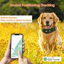 2-in-1 GPS Tracker for Dogs: Smart Pet Collar with Real-Time Tracking,No Monthly Fee/Subscription (iOS Only) Waterproof, Anti-Lost,365-Day Long Battery Life GPS Tracker Dog Collar(Tracker Included)
