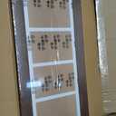 8x21 Picture Frame Display 4 opening 5x7 Collage Picture Frame,Multi Photo Frame with Mat,Plexiglass,Horizontal and Vertical Formats for Wall Decor,Walnut Wood Grain, 8x21 - (4 open5x7）
