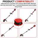 CMZST260H for Craftsman Trimmer Head for Craftsman Weed Head Replacement Head Assembly 20V 60V CMCST920 CMCST960 Weedwacker Series Cordless String Trimmer with 0.080" 20Ft Line