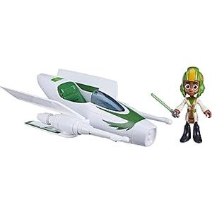 Star Wars: Young Jedi Adventures Jedi Pilot Kai Brightstar, 4-Inch Scale Action Figure Ship, Toys, Preschool Toys for 3 Year Old Boys & Girls