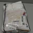 Extra Long Pinch Pleat Snow White Semi Sheer Curtains 108 Inches Long for Living Room, Luxury Linen Blend Viral Drape Light Filtering Privacy Floor to Ceiling Dining Room Curtain Back Tab Panels 2 Set