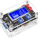 DROK DC Buck Converter Adjustable Voltage Regulator 12V 6V-32V to 1.5-32V 5A, LCD Screen Step Down Converter with USB Port and Protective Case