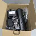 Panasonic Cordless Phone with Advanced Call Block, Link2Cell Bluetooth, One-Ring Scam Alert, and 2-Way Recording, Answering Machine, 5 Handsets - KX-TGF975B (Black/Silver Trim)