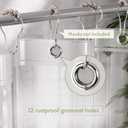 2 x AmazerBath Clear Shower Curtain Liner, 72x78 Long Plastic Shower Curtain Liner, Waterproof PEVA Shower Liner, Cute Lightweight Shower Curtains for Bathroom with 3 Magnets and 12 Rustproof Grommets