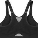 Glamorise Women's Plus Size Wonderwire Posture Back Bra Underwire #9265 (40G, Black)