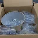 Adesso Table Lamp with Glass Base, Brass Accents, and Pleated White Fabric Lampshade  Bedside Table, Home Office Lighting, or Living Room Decor, 26 x 15