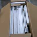 VASAGLE 71" Kitchen Pantry Cabinet with Lights and Charging Station, Coffee Bar Cabinet with Doors and Drawer, Farmhouse Style, Adjustable Shelves, Cloud White UBBK363W11