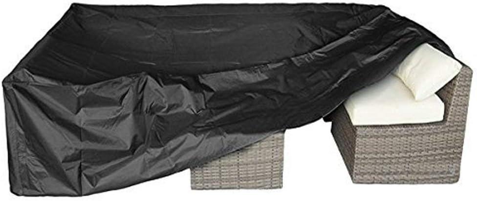 Patio Furniture Set Cover Outdoor Sectional Sofa Set Covers Outdoor Table and Chair Set Covers Water Resistant Extra Large 126 Inch L x 126 Inch W x 32 Inch H (Rectangular 126" L x 126" W x 28" H, Black 420d)