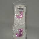 4 x Sodsay 2 PCS Initial Luggage Tag, Luggage Tags for Suitcases Cute Sequin Letter PU Leather Travel Bag Baggage Tags Privacy Cover ID Label for Women Kids Teens Men(J, White Leather+Hot Pink Letter)