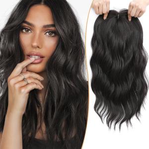 PANEWAY Hair Topper 16Inch Toppers For Women with Thinning Hair 6.5x6.5 Ladies Wiglets Pieces for Women - Dark Brown