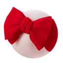 Big Bows Baby Girl Headbands with Bows Elastics Nylon Hairbands Oversized Head Wraps Large Hair Bow Hair Accessories for Baby Girls Newborn Infant Toddlers Kids (Black, Grey, Red)