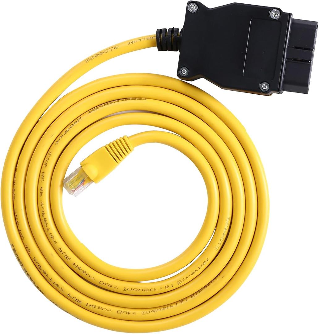 Enet OBD2 Cable for BMW F-Series Coding, 6.6ft/2M - Compatible with E-SYS, ICOM, ISTA+, Bootmod3, Bimmercode