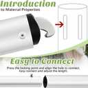 Zonon 1 Pcs 4-10ft Double Layer Adjustable Crossbar and Hangers for Use with Pipe and Drape Kit Pipe and Drape Crossbar for Backdrop Stand, Background Curtain and Wedding Decor