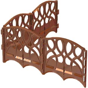 Valley View SDE-20LB Scroll Decorative Lawn Edging, 20', Light Brown