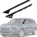 CARMOCAR A-Pillar Front Molding Windshield Trim Left Outer & Inner Replacement for 2011-2019 Ford Explorer 926-450 BB5Z7803136AA BB5Z-7803136-AB BB5Z7803136BA BB5Z7803144AA(Driver Side)