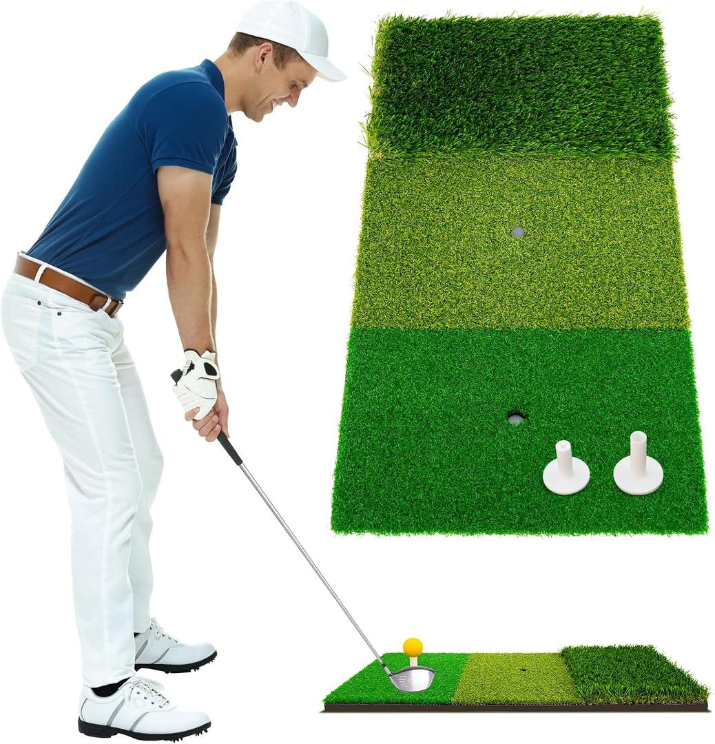 Golf Practice Mat,Golf Mats for Backyard Office & Garage Hitting Training, Standard
