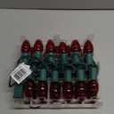 C9 Red Christmas Lights - 25 Ft Hanging String Set for Outdoor & Roofline