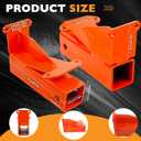 HQPASFY 093-1136-23 Hitch Kit with Pin 2" Hitch Receiver 093-1136-98 & 093-1111-00 Compatible with Bad Boy, 2021 & Up Maverick - Orange