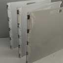 Clear Acrylic Dog Gate, Freestanding Pet Gate for Doorways Indoor, Foldable Acrylic Dog Playpen No Drilling (Clear, 3-Panel)