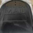 Mailbox for Outside,Black Metal Mail Box,Post Mount Outdoor Mailboxes | Mailbox for House Outside With Tools,Screws,Number Stickers,Red Flag,Medium Capacity,Galvanized Steel,Waterproof,20x 8.7x6.7