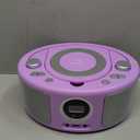 Portable CD Player Boombox with Bluetooth, FM Radio, USB MP3 Playback,3.5mm AUX Headphone Jack and USB Input, Compact CD Player Radio Stereo System(Purple)