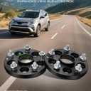 YHTAUTO 5x100 to 5x114.3 Hub Centric Wheel Adapters 15mm Compatible with Outback, Forester, Impreza, Legacy, Baja, BRZ, 9-2X, 86, Tire Spacers M12x1.25 Studs, 56.1mm Hub Bore 5 Lug 4PCS Wheel Spacers
