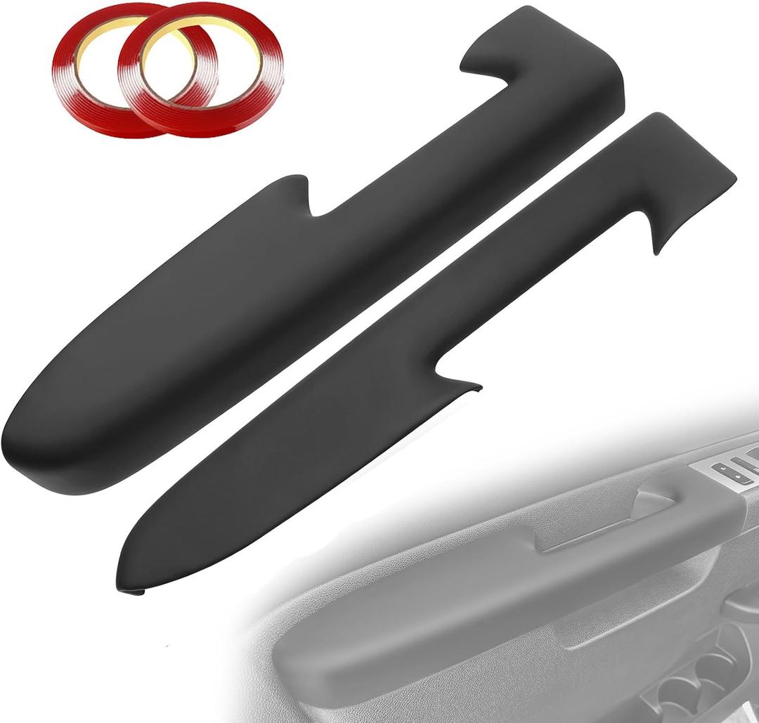 ZZEQYG Front Driver & Passenger Side Armrest Cover for Chevrolet Chevy Silverado Suburban Tahoe Avalanche GMC Sierra Yukon 2010-2014 Accessories Door Panel with Release Handle Above Armrest