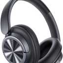 Hybrid Active Noise Cancelling Headphones 120H Playtime Wireless Headphones Bluetooth 6.0 Over Ear Headphones with 6 ENC HD Call Mic, Hi-Res 360° Spatial Audio ANC Headphone for Travel Workout Black