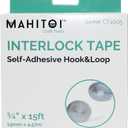 2 x Best Alternative Interlock Tape, Self-Adhesive Hook & Loop, 3/4 W x 15 L, 19mm x 4500mm
