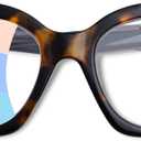 OPTOFENDY Progressive Multifocal Reading Glasses for Women, Oversized Blue Light Blocking Computer Readers Spring Hinge (Tortoise) 1.5x