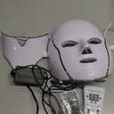 SDKWDH Red Light Photon Facial Mask with Remote Control, 7 Custom Modes with Infrared, Portable with Timer for Home Use