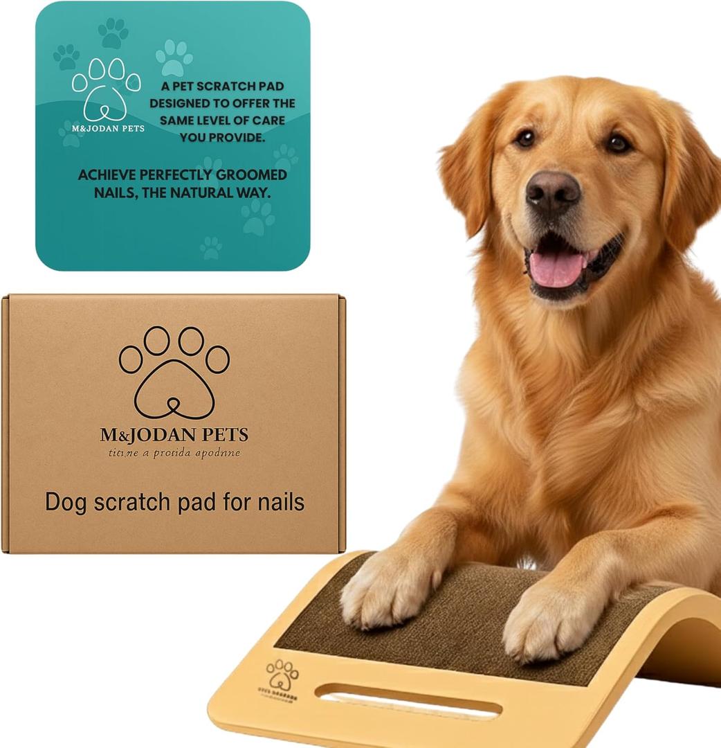 Dog Scratch Board - Dog Scratch Pad for Nails for Small, Medium and Large Dogs (15.7x9.8x2.35 inch)