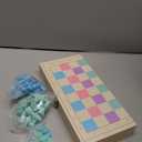 2 in 1 Wooden Chess and Checkers Set - Chess Set for Kids  11 x 11 Wood Game Board Folds As Storage Case - Chess Checker Set - Childrens Chess Sets for Beginners - Chess Board for Kids