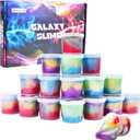 Kids Party Favors Slime Putty, 24 Pack Galaxy Slime Bulk, Crystal Slime for Goodie Bag, Stress Relief Toys, Tactile and Visual Stimulation, Christmas Stocking Stuffers for Girls and Boys