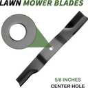 3 Pack Lawn Mower High-Lift Blades Replace for Ariens Zoom XL Gravely 02961700 70763400 ZTXL 2448 ZTXL 2548 ZTXL 2554 ZTXL 48 ZTXL 54 Zero Turn 2554 Zoom 54 inch Decks
