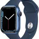 Apple Watch Series 7 [GPS 41mm] Smart Watch w/Blue Aluminum Case with Abyss Blue Sport Band. Fitness Tracker, Blood Oxygen & ECG Apps, Always-On Retina Display, Water Resistant