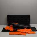 Nerf Elite Blaster Rack - Storage for up to Six Blasters, Including Shelving and Drawers Accessories, Orange and Black